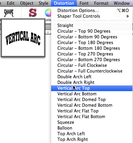 distortion menu distortion menu