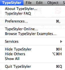 typestyler menu